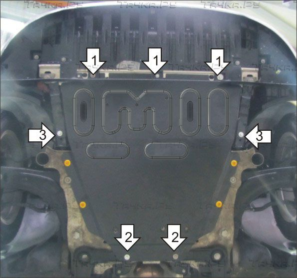 Купить запчасть MOTODOR - 51721 Защита для картера и КПП Renault Megane III 2009-2016
