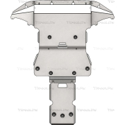 Купить АВС-Дизайн 1026ABC Защита алюминиевая для картера и КПП Genesis GV80 Бензин 2020-2023
