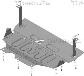 Купить запчасть MOTODOR - 52303 Защита для картера и КПП Volkswagen Passat B8 2015-2023