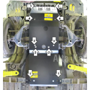 Купить MOTODOR - 12514 Защита для двигателя, КПП Toyota Hilux VII 2006-2015