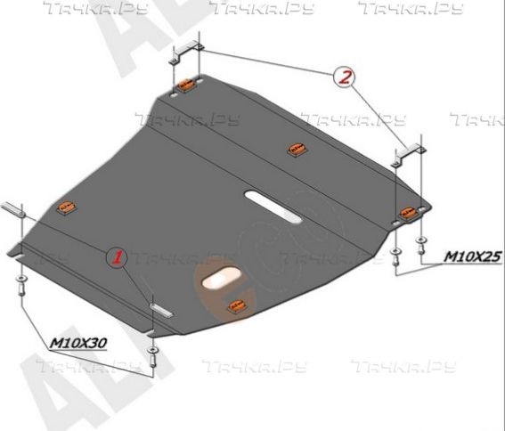 Купить запчасть ALFECO - ALF0708AL4 Защита алюминиевая для картера и КПП Ford Focus I 1998-2005