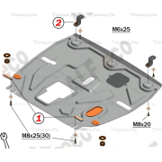 Купить ALFECO - ALF1056AL Защита алюминиевая для картера и КПП Hyundai Tucson IV 2021-2023