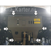 Купить MOTODOR - 00618 Защита для картера, КПП Fiat 500 2008-2023