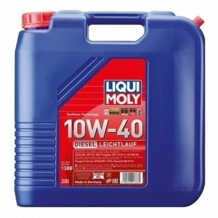 Купить запчасть LIQUI MOLY - 1388 Diesel Leichtlauf 10W-40