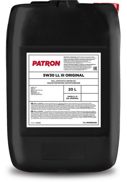 Купить запчасть PATRON - 5W30LLIII20LORIGINAL ORIGINAL 5W-30 LL III