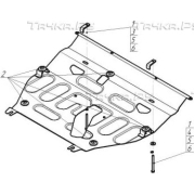 Купить MOTODOR - 72535 Защита усиленная для картера и КПП Toyota Vanguard 2007-2013