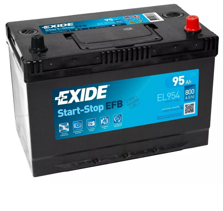 Купить запчасть EXIDE - EL954 Аккумулятор