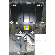 Купить MOTODOR - 00306 Защита для картера, КПП Dodge Grand Caravan IV 2001-2007