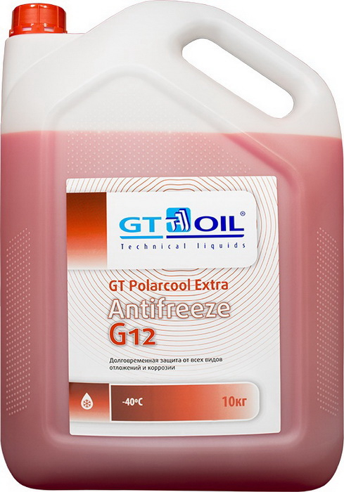 Купить запчасть GT OIL - 4606746008278 Антифриз GT Polarcool Extra G12, 10 л