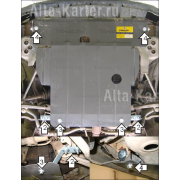 Купить MOTODOR - 00803 Защита для картера, КПП Honda Accord V 1993-1998