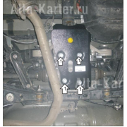 Купить MOTODOR - 02569 Защита для заднего дифференциала Toyota RAV4 IV 2013-2019