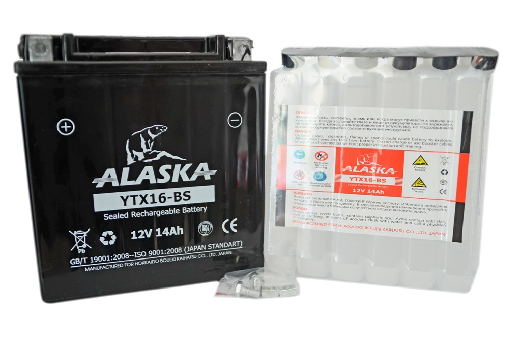 Купить запчасть ALASKA - YTX16BS Аккумулятор