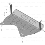 Купить MOTODOR - 70904 Защита для двигателя, КПП Hyundai ix35 2010-2015