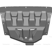 Купить АВС-Дизайн 4601K Защита композитная для картера и КПП Exeed LX 2021-2023