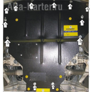 Купить MOTODOR - 08003 Защита для картера Infiniti G 25 2010-2015