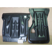 Купить АВС-Дизайн 3603K Защита композитная для картера, КПП + РК из 2-х частей Porsche Cayenne II 2010-2017