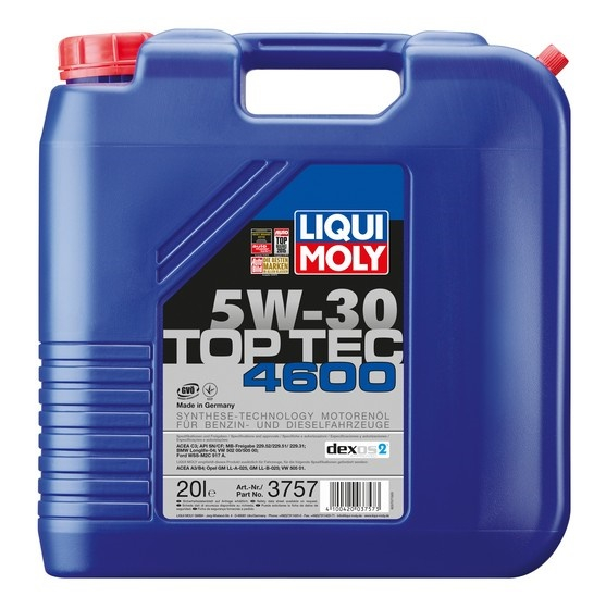 Купить запчасть LIQUI MOLY - 3757 Top Tec 4600 5W-30