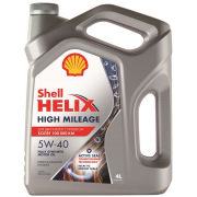 Купить SHELL - 550050425 Масло моторное синтетическое Helix High Mileage 5W-40 4л 550050425