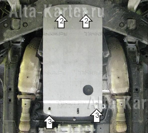 Купить запчасть MOTODOR - 38006 Защита алюминиевая для КПП Infiniti FX 35, 37, 50 2009-2012