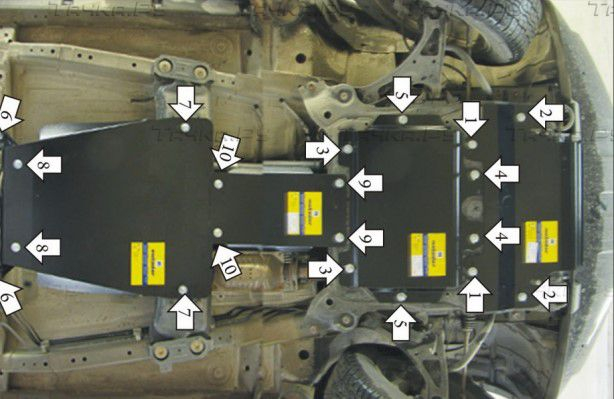 Купить запчасть MOTODOR - 12401 Защита для радиатора, картера, КПП, РК Suzuki Escudo III 2005-2014