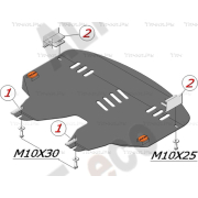 Купить ALFECO - ALF4301AL4 Защита алюминиевая для картера и АКПП Mini Cooper 2006-2013