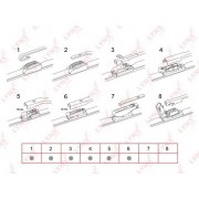 Купить LYNX XF350 Щетка стеклоочистителя бескаркасная