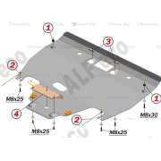 Купить ALFECO - ALF2239AL Защита алюминиевая для картера Subaru Outback V 2014-2019