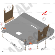 Купить ALFECO - ALF1028AL Защита алюминиевая для картера и КПП Hyundai Veloster 2011-2017