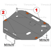 Купить ALFECO - ALF1304AL Защита алюминиевая для картера и КПП Mazda 6 I 2002-2007