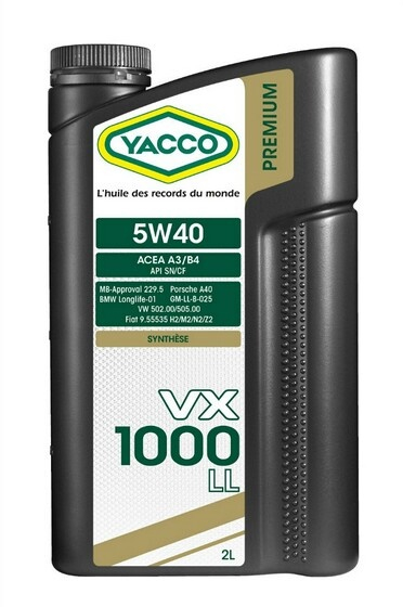 Купить запчасть YACCO - 302324 VX 1000 LL 5W-40