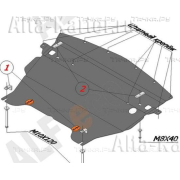 Купить ALFECO - ALF2906 Защита для картера Infiniti G 35 седан 2006-2015