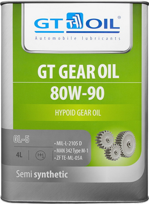 Купить запчасть GT-OIL - 8809059407837 GT-OIL GEAR Oil 80W-90 GL-5