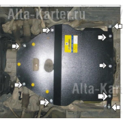 Купить MOTODOR - 00206 Защита для картера, КПП BMW 5-серия E39 520 1995-2004