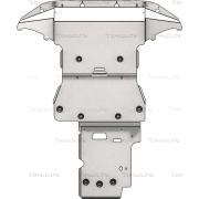 Купить АВС-Дизайн 1025ABC Защита алюминиевая для картера и КПП Genesis GV80 Дизель 2020-2023
