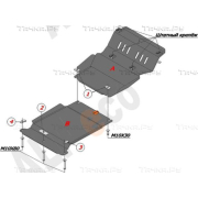 Купить ALFECO - ALF0713ALF0714 Защита для картера и КПП Mazda BT-50 Pickup 2006-2011