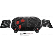 Купить АвтоБРОНЯ 111028451 Защита для картера и КПП Kia Soul II, II рестайлинг АКПП 2013-2017 2017-2019