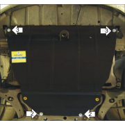 Купить MOTODOR - 72517 Защита усиленная для картера и КПП Toyota Avensis 2003-2008