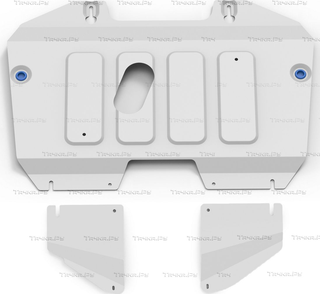 Купить запчасть RIVAL - 33395491 Защита алюминиевая для картера и КПП Toyota Highlander IV U70 2020-2023