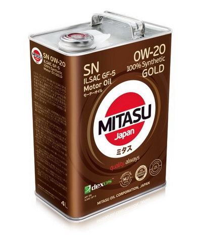 Купить запчасть MITASU - MJ1024 GOLD SN 0W-20