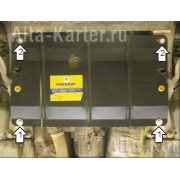 Купить MOTODOR - 00123 Защита для КПП Audi A4 B6 (Quattro) 2003-2008