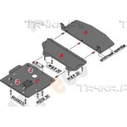 Купить ALFECO - ALF3402AL4 Защита алюминиевая для картера (3 части) BMW 3-серия Е46 318 1998-2001