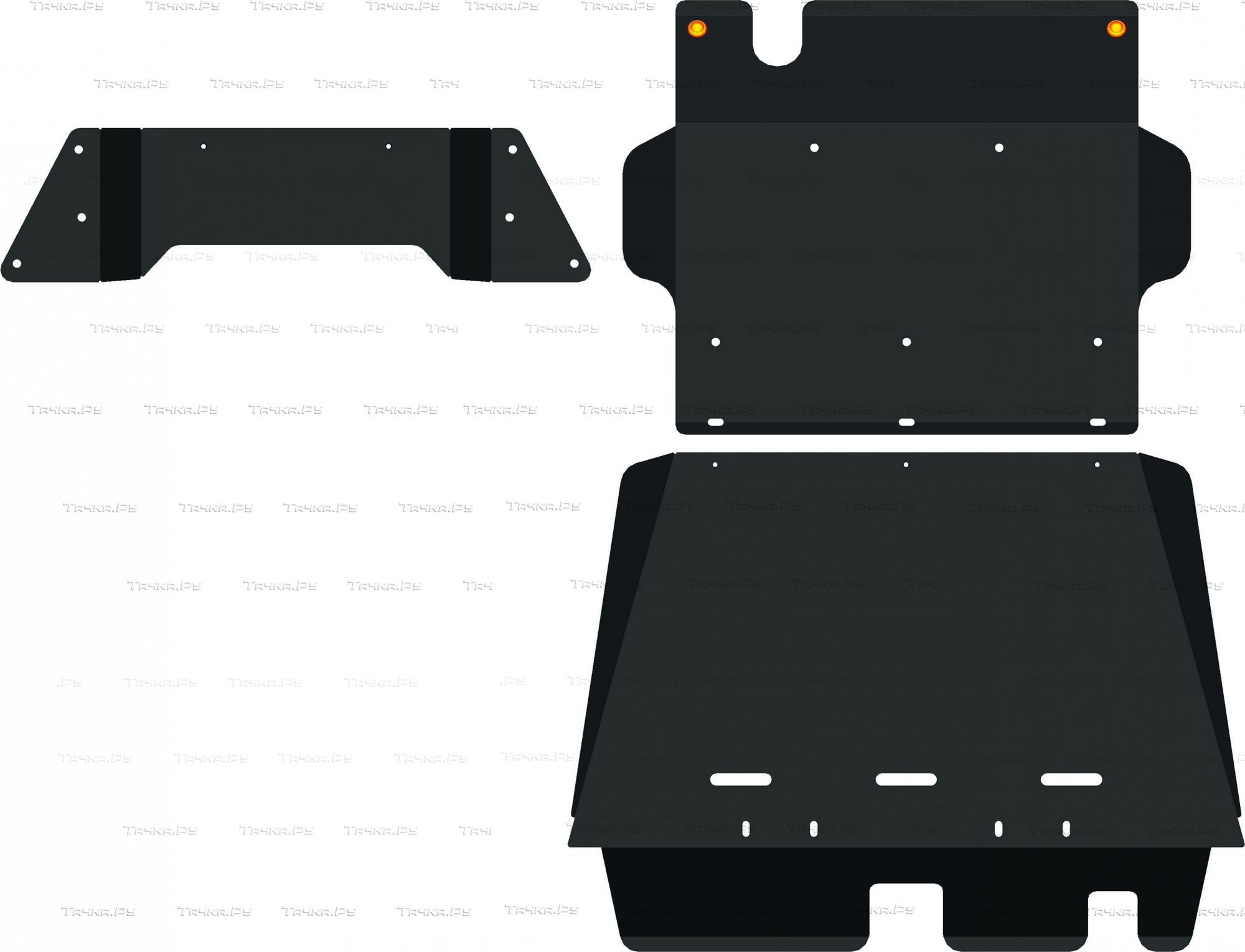 Купить запчасть ALFECO - ALF15241ALF15242 Защита для КПП и РК Nissan Patrol Y61 1997-2000