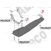 Купить ALFECO - ALF2215AL Защита алюминиевая для редуктора Subaru Forester ll 2002-2008
