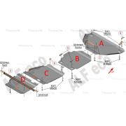 Купить ALFECO - ALF4802 Защита для КПП Jeep Grand Cherokee WK2 2013-2023