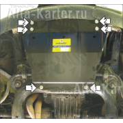 Купить MOTODOR - 00102 Защита для двигателя, КПП Audi A6 C4 1994-1997