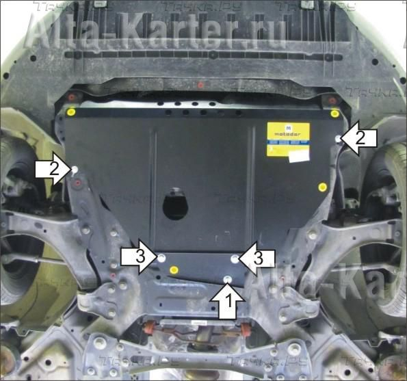 Купить запчасть MOTODOR - 00737 Защита для картера, КПП Ford Mondeo IV 2007-2015