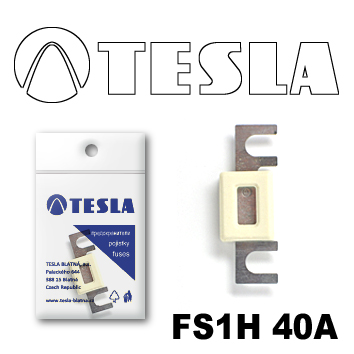 Купить TESLA - FS1H40A Предохранитель ленточный с изолятором 40А