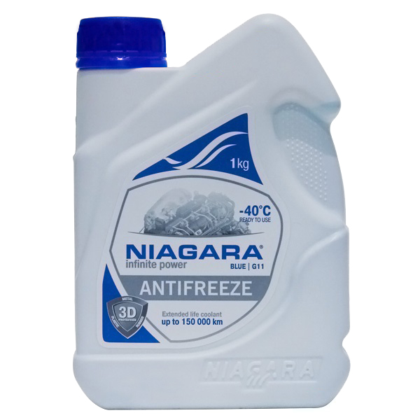 Купить NIAGARA - 001001003006 Антифриз Blue G11 (синий), 1 л