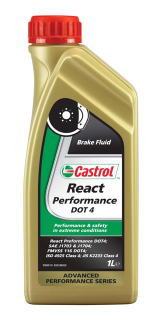 Купить CASTROL - 15037E Синтетическая тормозная жидкость React Performance, 1л