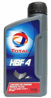 Купить TOTAL - 110605 Тормозная жидкость DOT 4, "Brake Fluid HBF 4", 0.5л